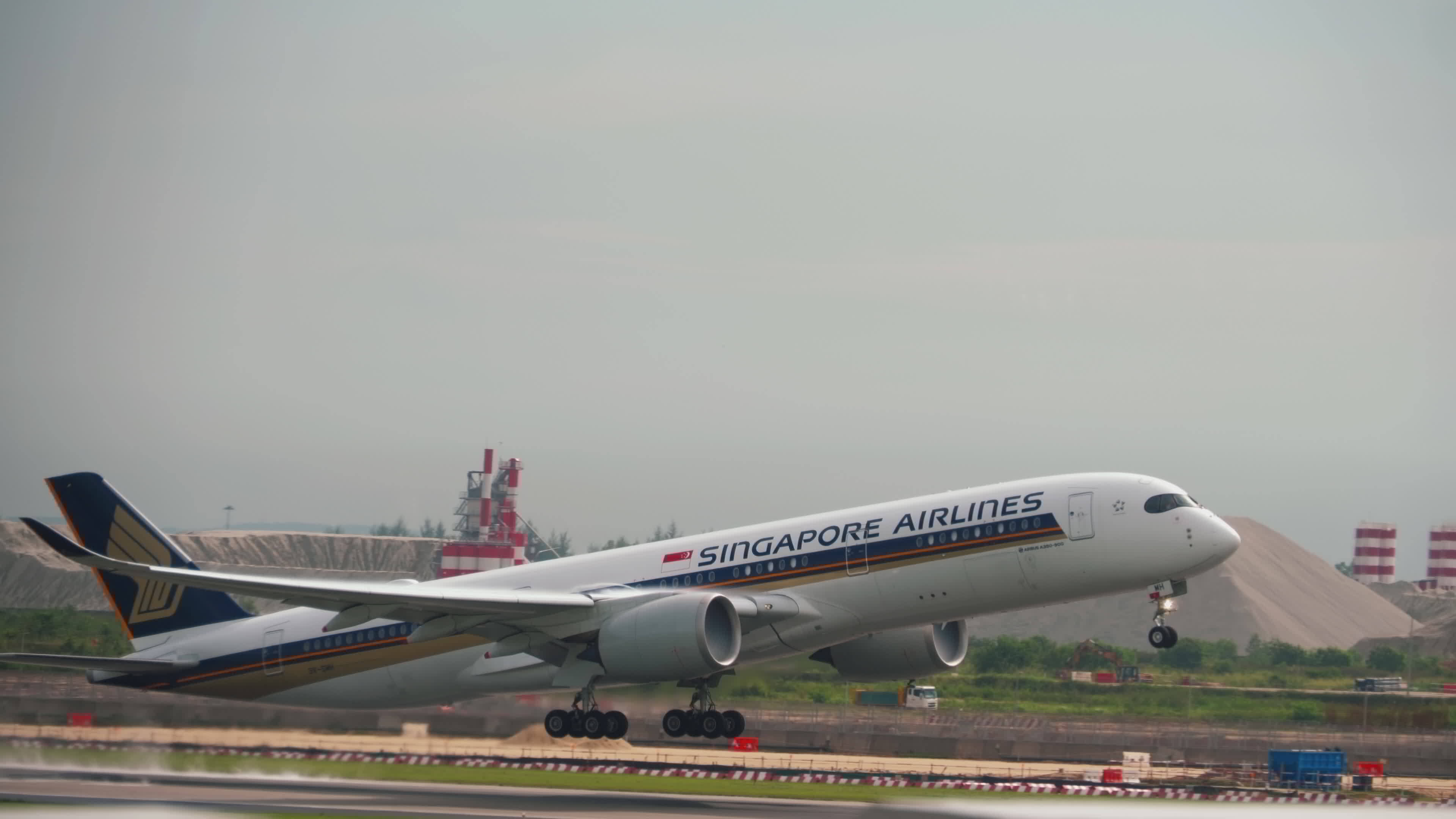 Departure from Singapore